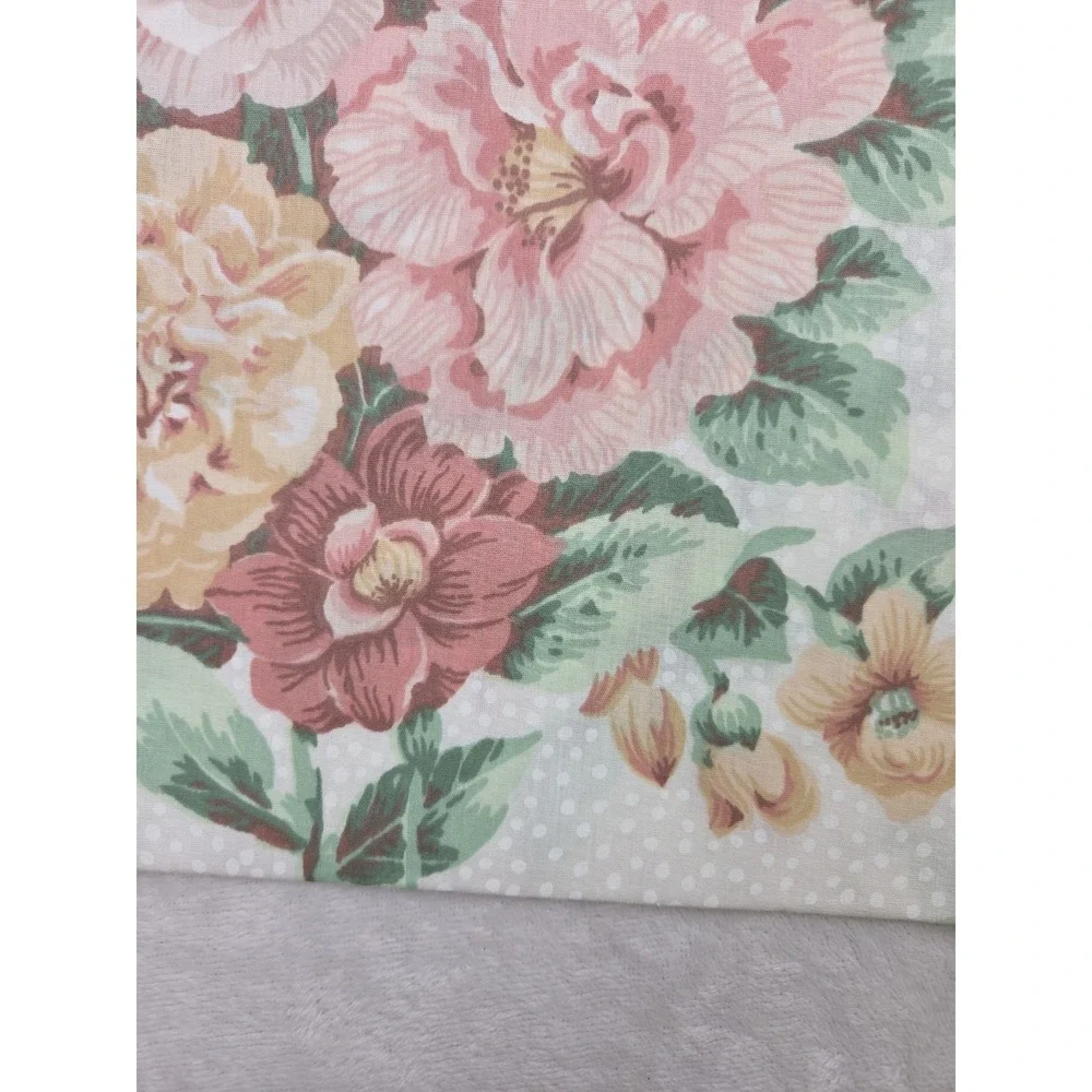 Vintage 80 90s Cottagecore Grandmillennial Floral Valances Dots Romantic‎ Set